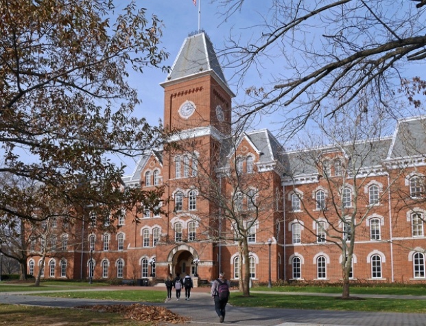 Red brick building at The Ohio State University